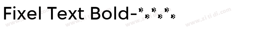 Fixel Text Bold字体转换
